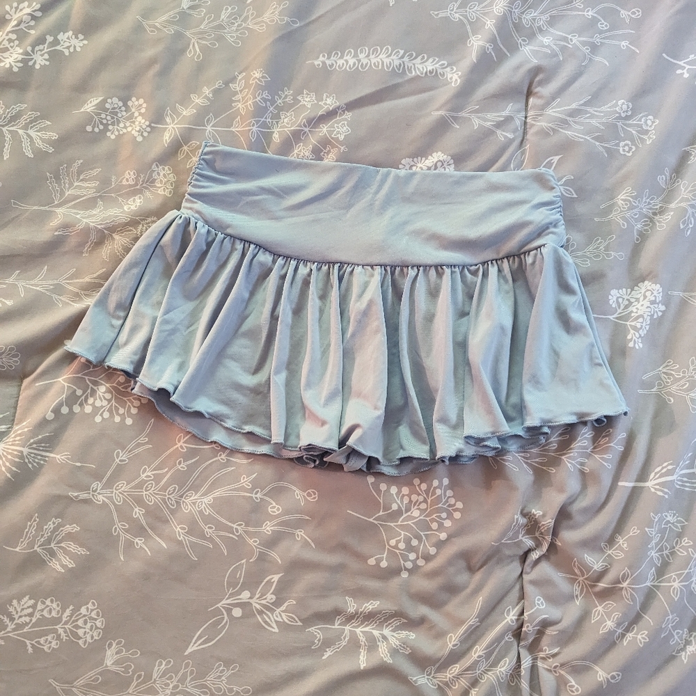 Baby blue miniskort